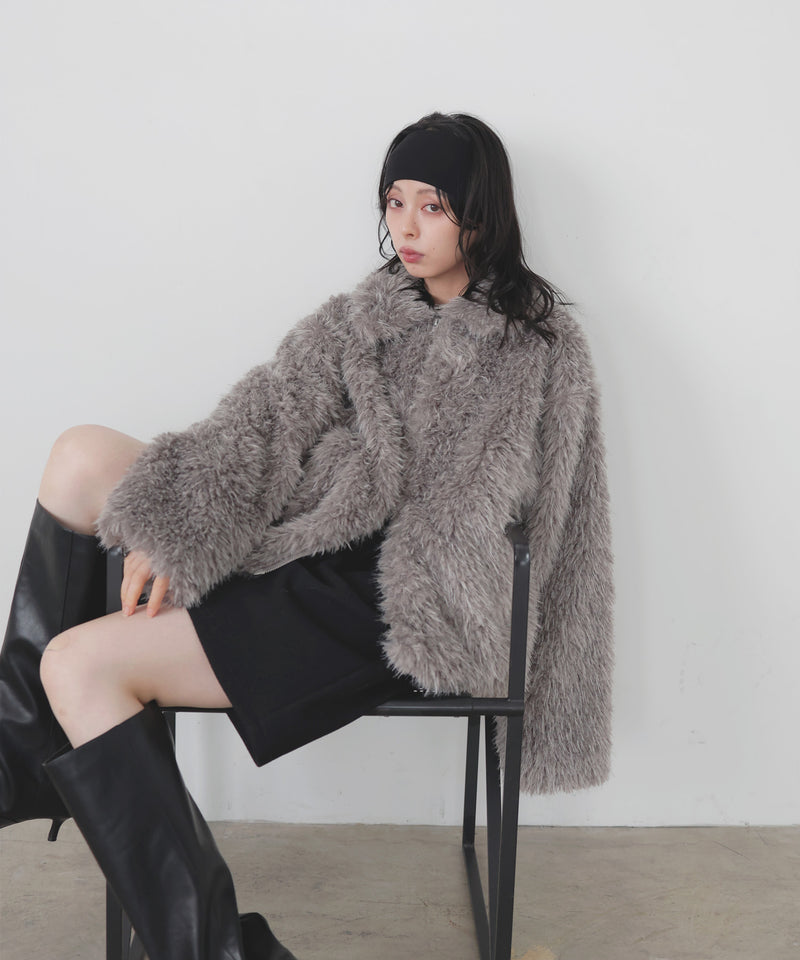 フェイクファースタンドブルゾン