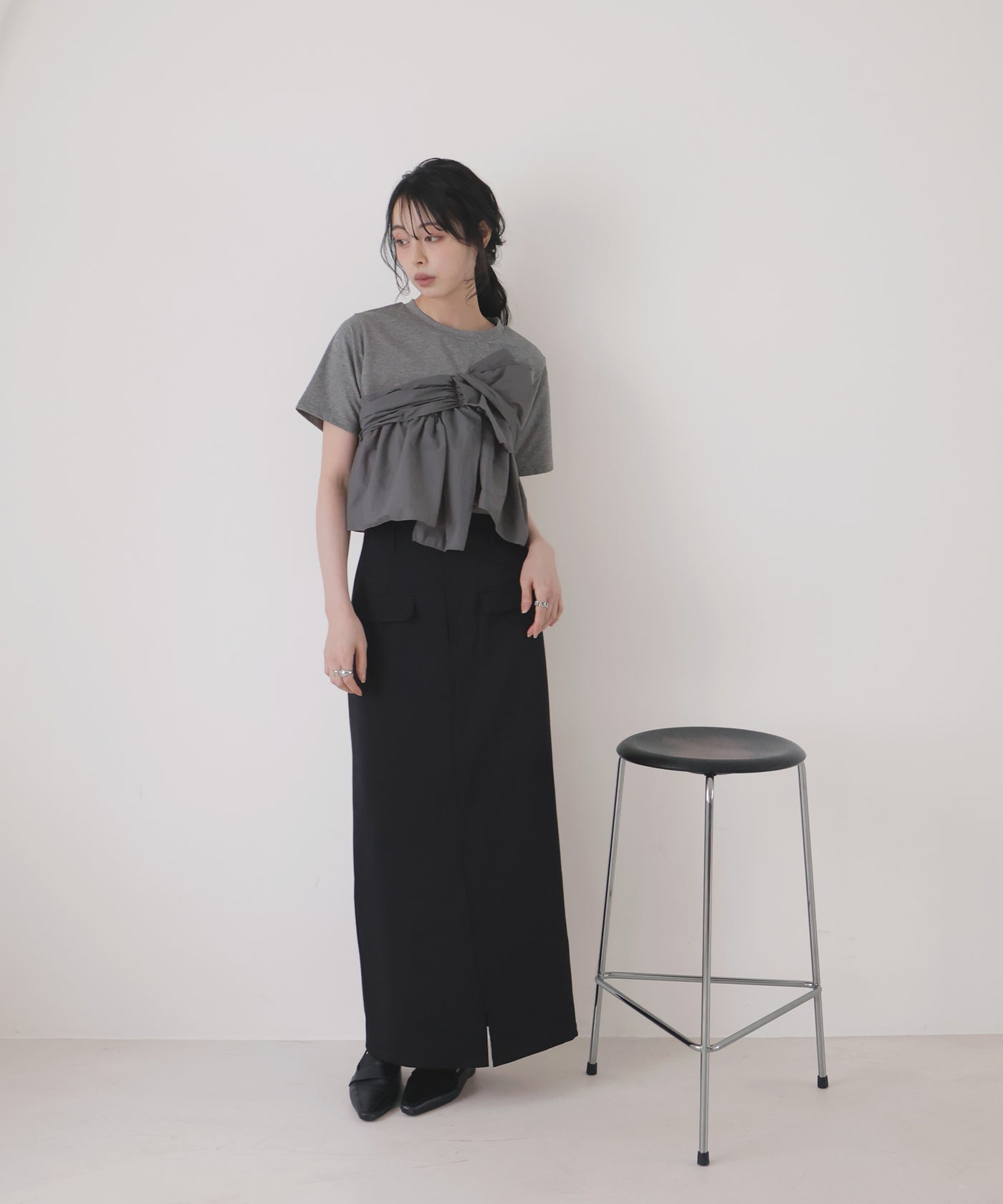 一部予約商品】アシメビスチェドッキングトップス – LIAN