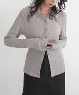 カットシャーリングポロシャツ