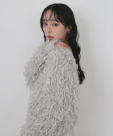 【10月下旬予約商品】ループフリンジ2WAYネックニット