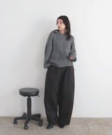 フーディーニットプルオーバー