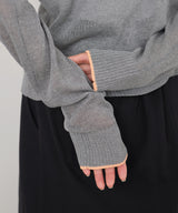 シアーバイカラーカーデ