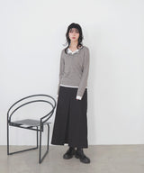 バイカラーヘンリーネックプルオーバー