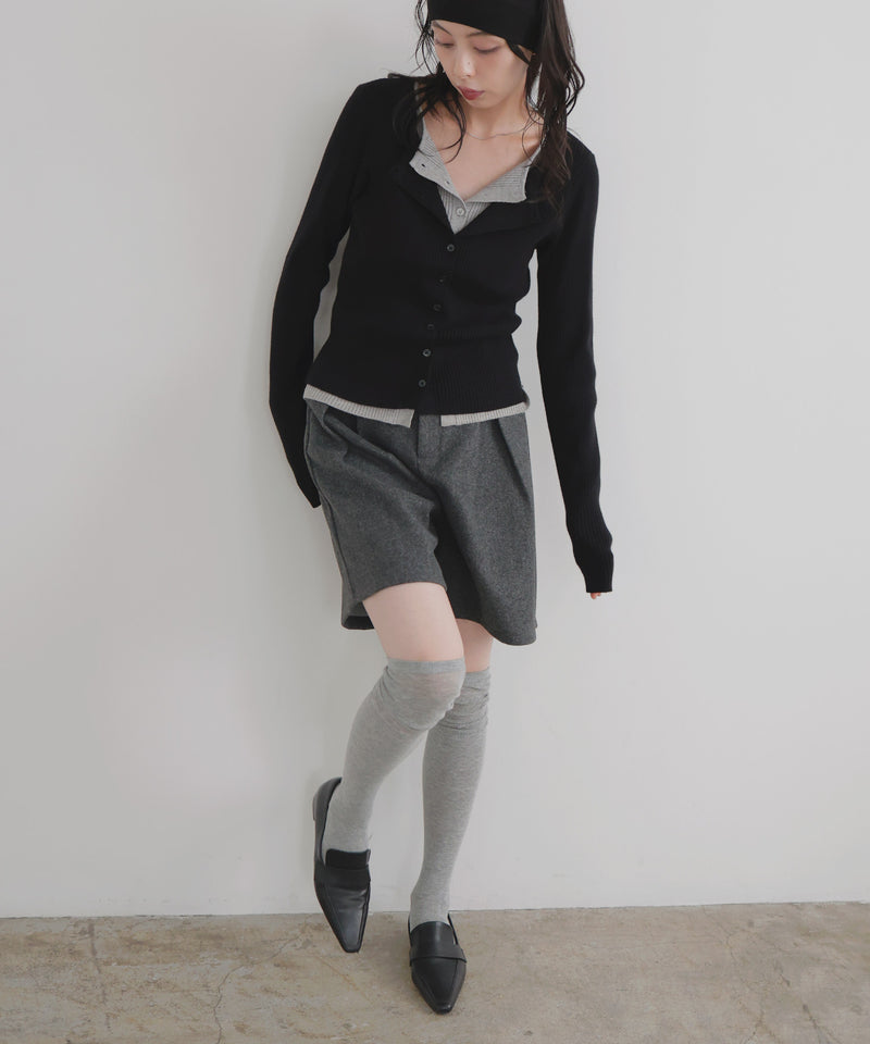 ウールライクハーフパンツ