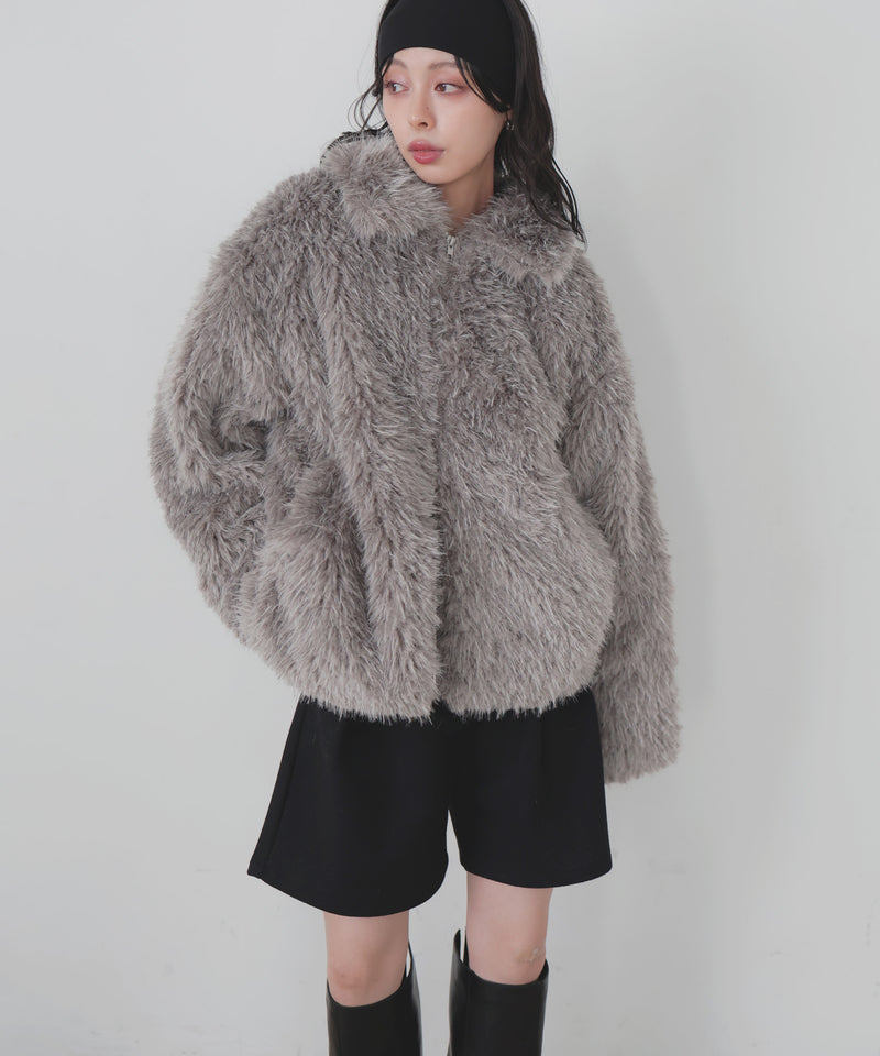 フェイクファースタンドブルゾン