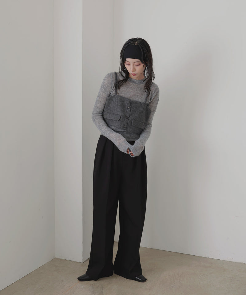 ウールモヘアシアーニット