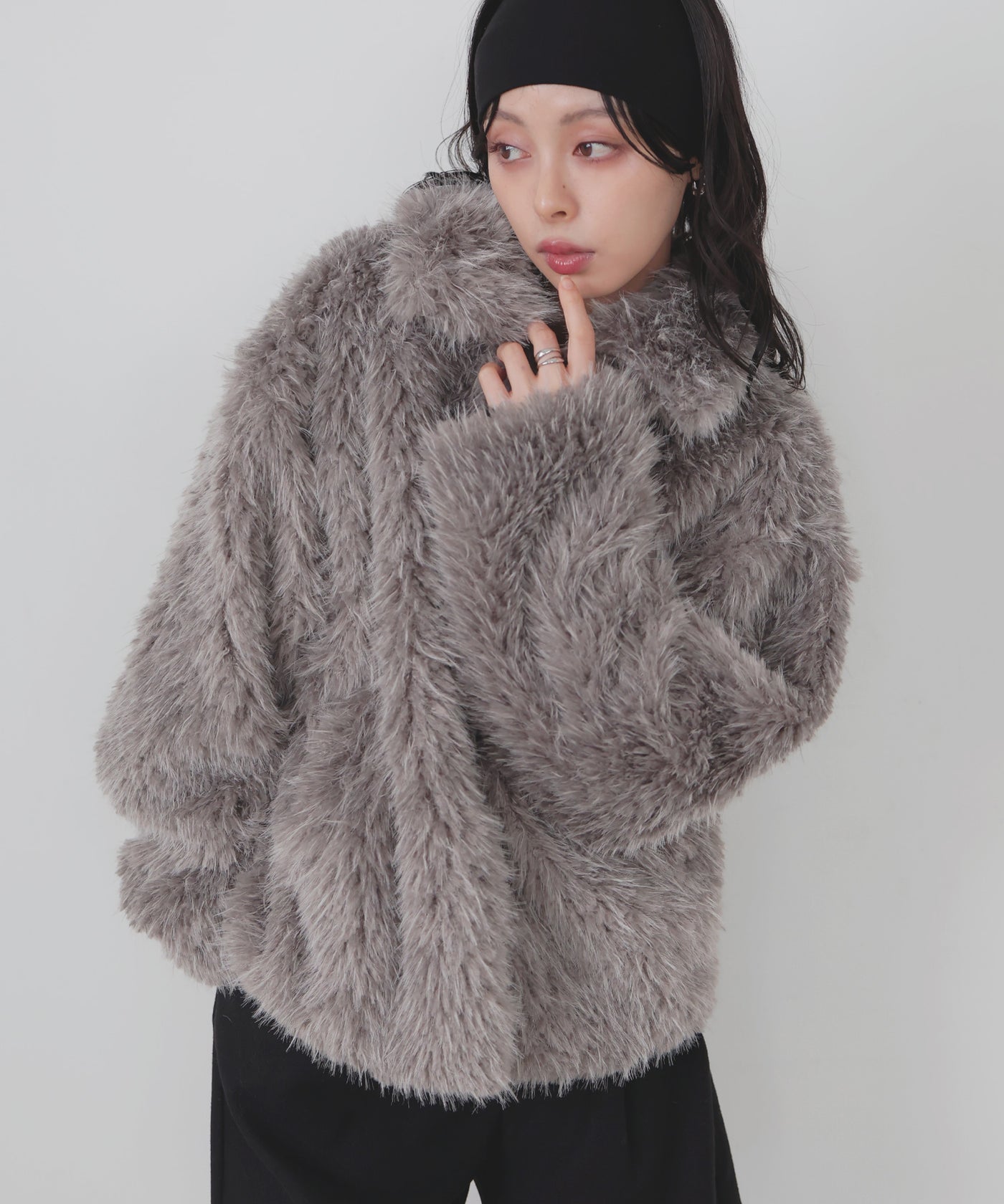 フェイクファースタンドブルゾン – LIAN