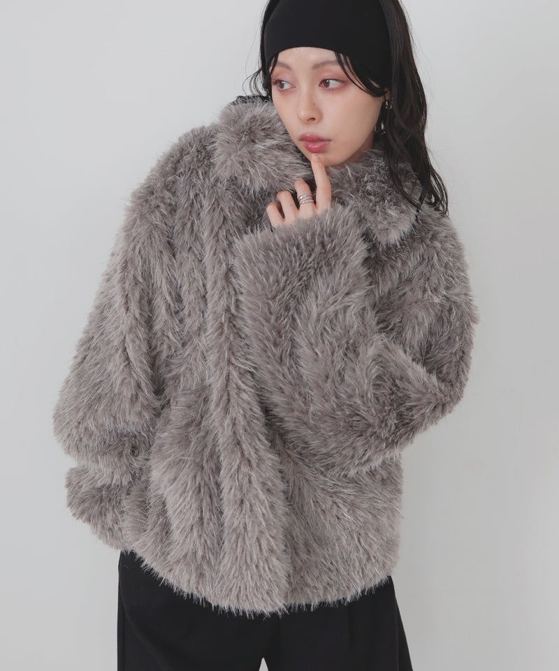 フェイクファースタンドブルゾン