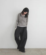 バイカラーヘンリーネックプルオーバー