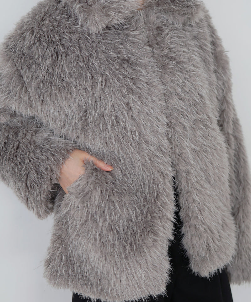 フェイクファースタンドブルゾン