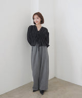 【一部予約商品】【mayu × LIAN】ダブルリボンシャーリングブラウス