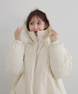 【10月下旬予約商品】　【ayu×LIAN】ファイバーダウンフードデザインジャケット