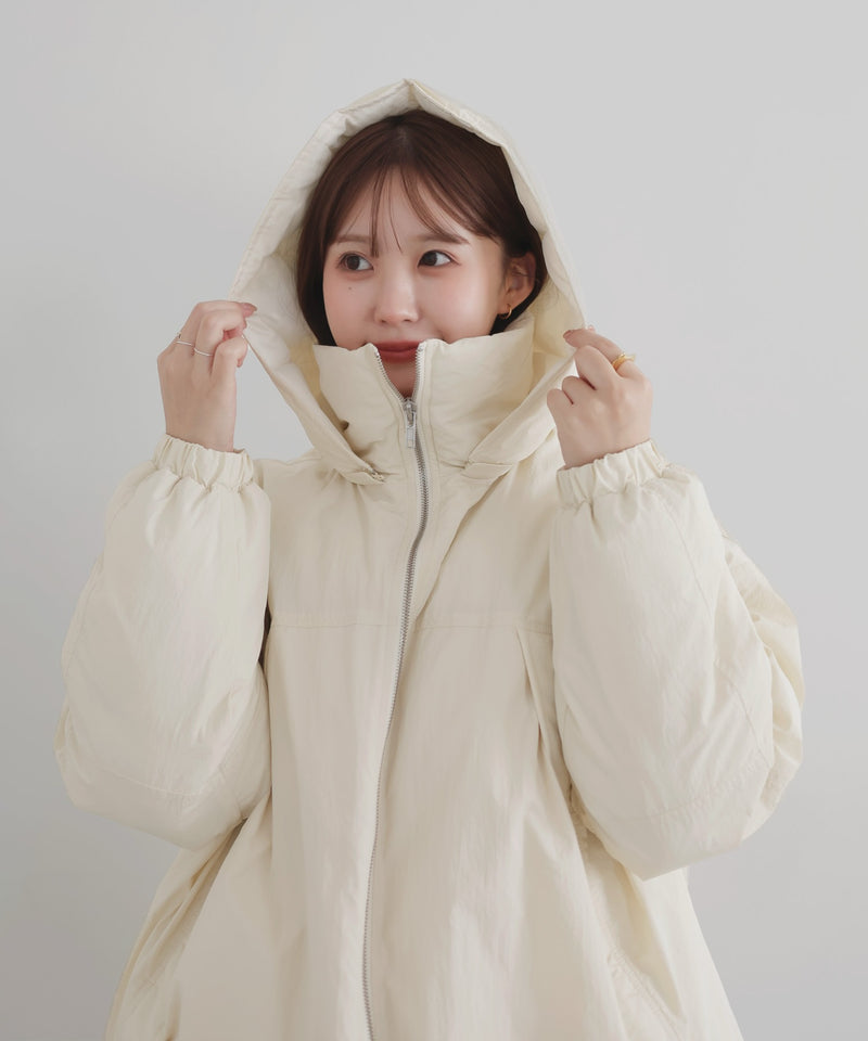 【10月下旬予約商品】　【ayu×LIAN】ファイバーダウンフードデザインジャケット