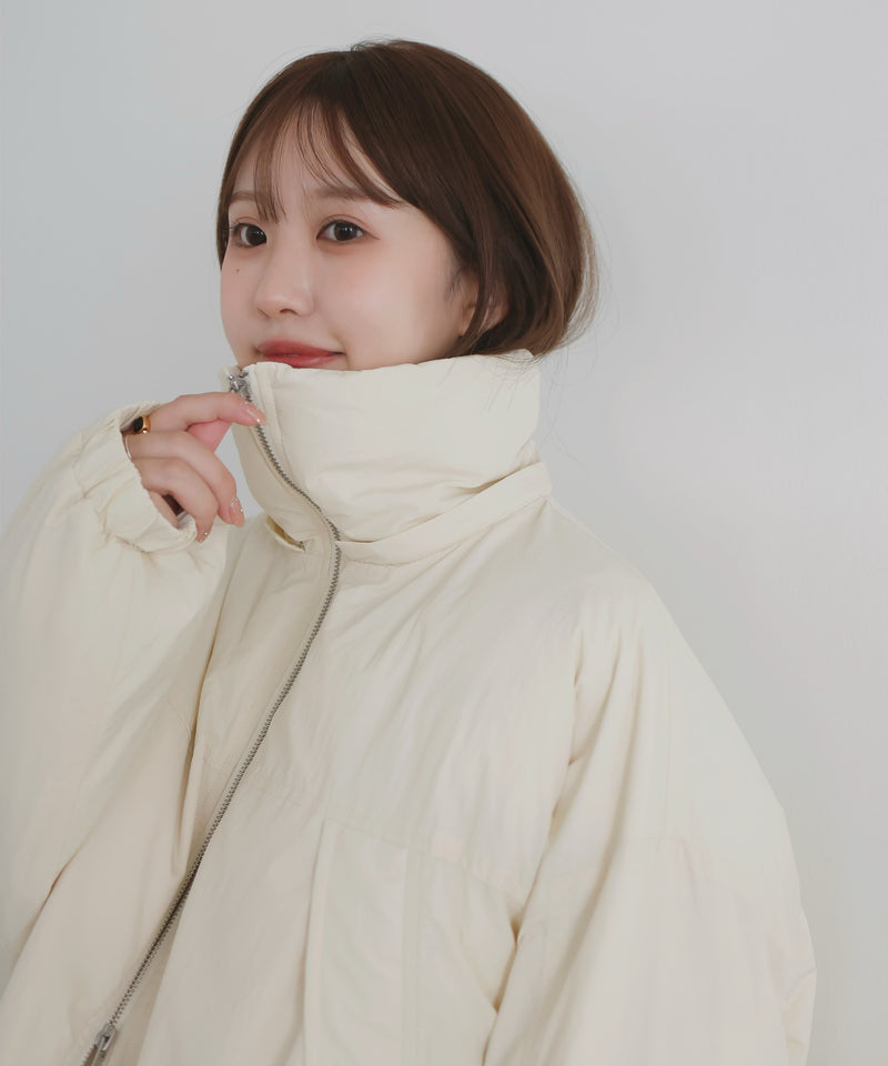 【10月下旬予約商品】　【ayu×LIAN】ファイバーダウンフードデザインジャケット