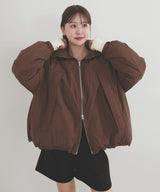 【10月下旬予約商品】　【ayu×LIAN】ファイバーダウンフードデザインジャケット