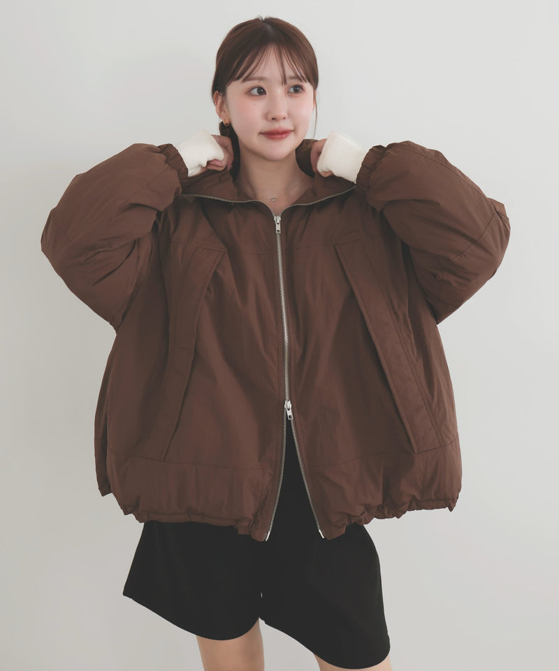 【10月下旬予約商品】　【ayu×LIAN】ファイバーダウンフードデザインジャケット