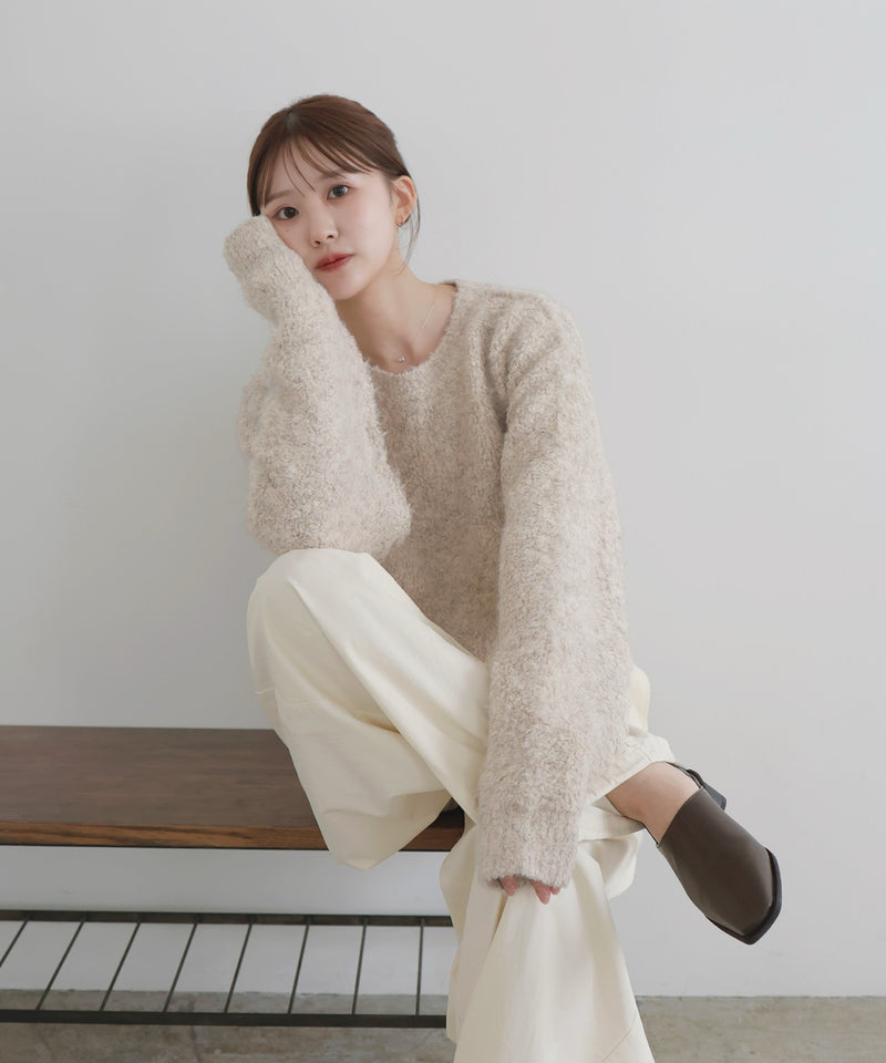 【10月下旬予約商品】　【ayu×LIAN】ボリュームミックスニット