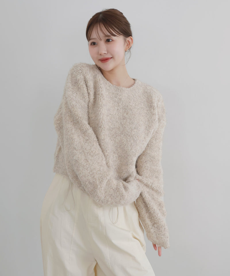 【10月下旬予約商品】　【ayu×LIAN】ボリュームミックスニット