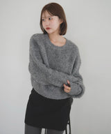 【10月下旬予約商品】　【ayu×LIAN】ボリュームミックスニット