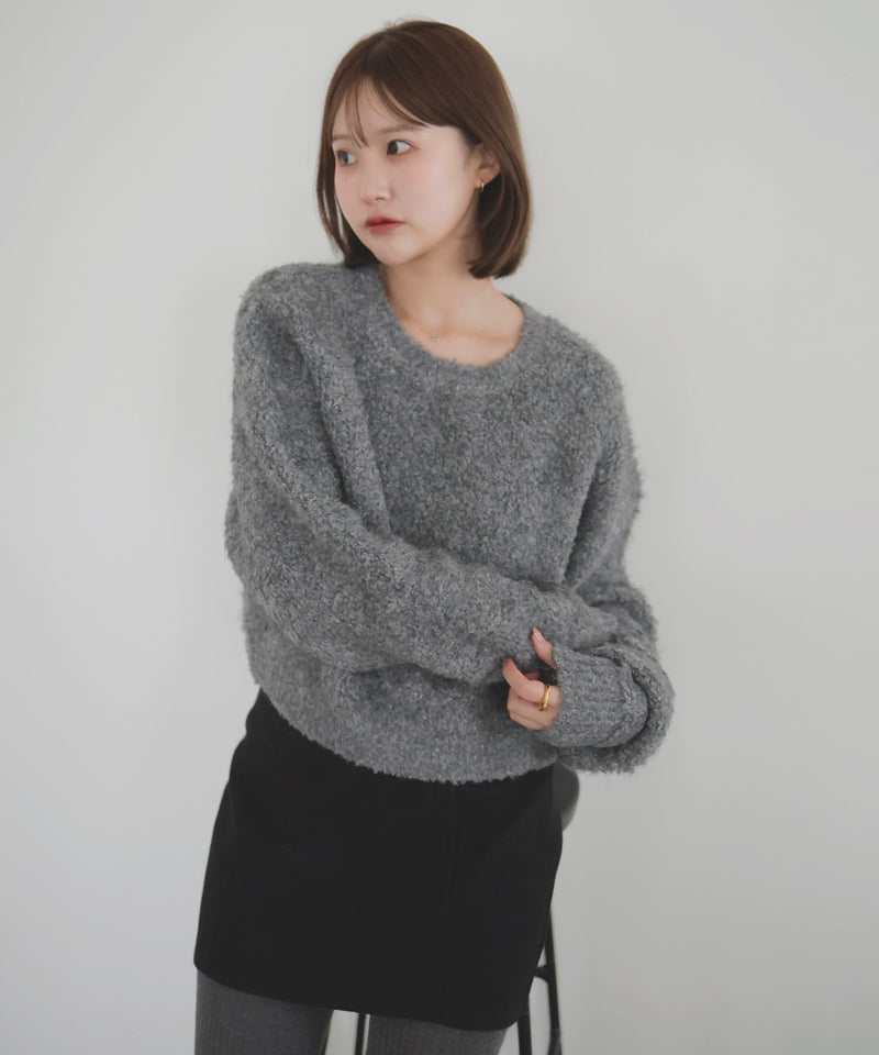 【10月下旬予約商品】　【ayu×LIAN】ボリュームミックスニット