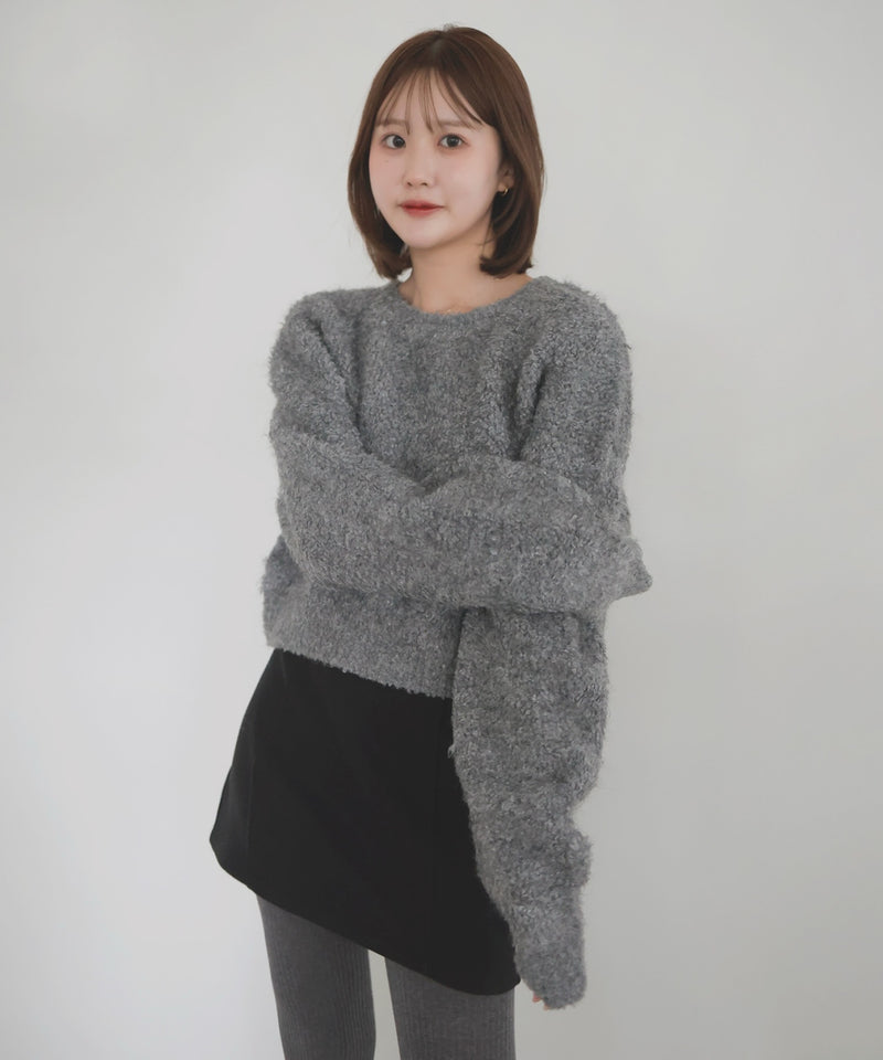 【10月下旬予約商品】　【ayu×LIAN】ボリュームミックスニット