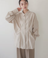 ウエストタックカラーシャツ