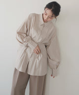 ウエストタックカラーシャツ