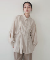 ウエストタックカラーシャツ