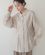 ウエストタックカラーシャツ