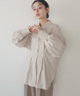 ウエストタックカラーシャツ