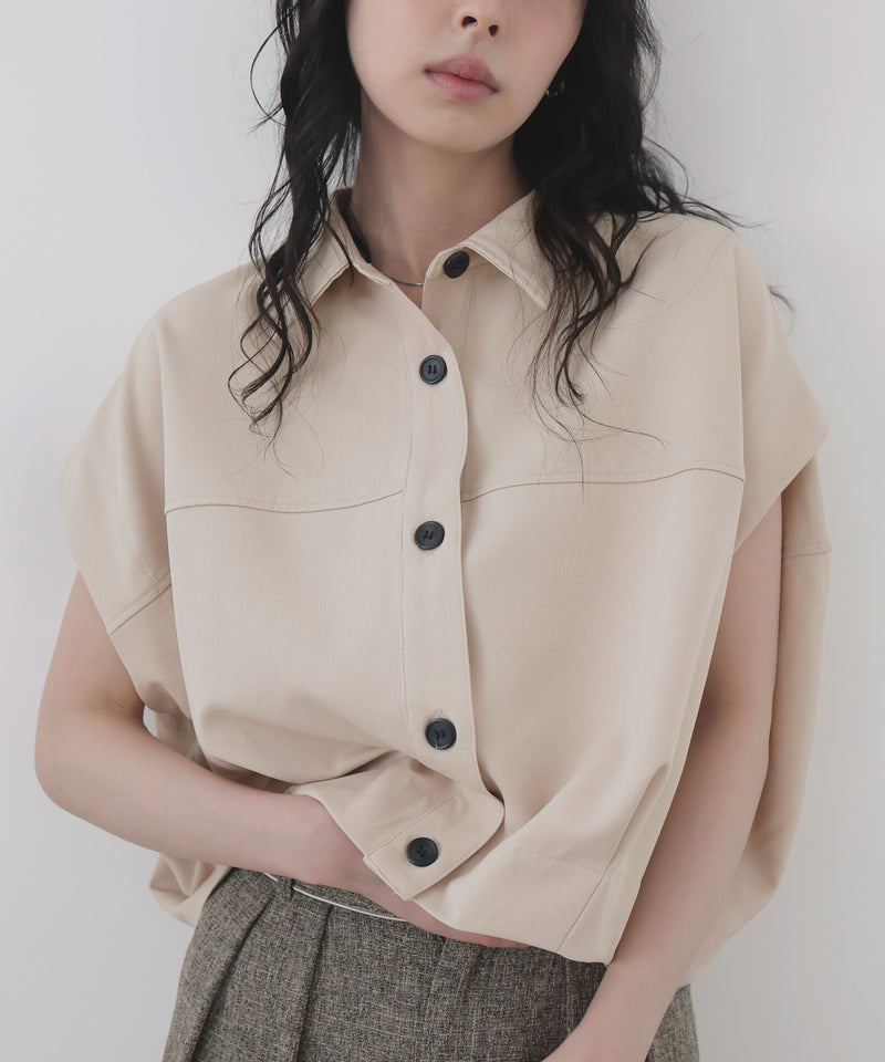 一部予約商品【セットアップ対応】フレンチスリーブボックスシャツ – LIAN