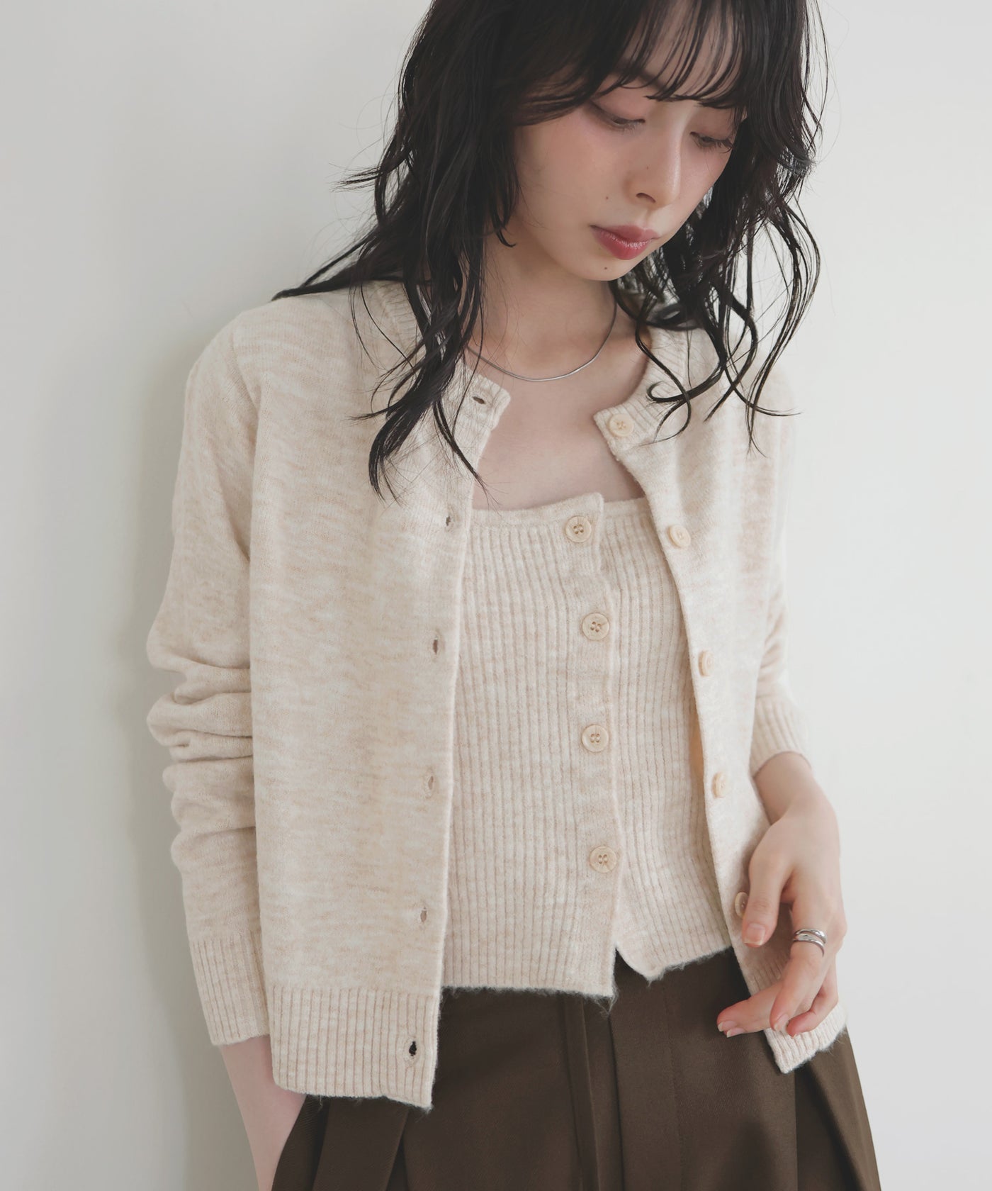 Light Fur Midi カーディガンとLight Fur ビスチェセット Light Fur ビスチェ（その他トップス）｜Plage（プラージュ）の