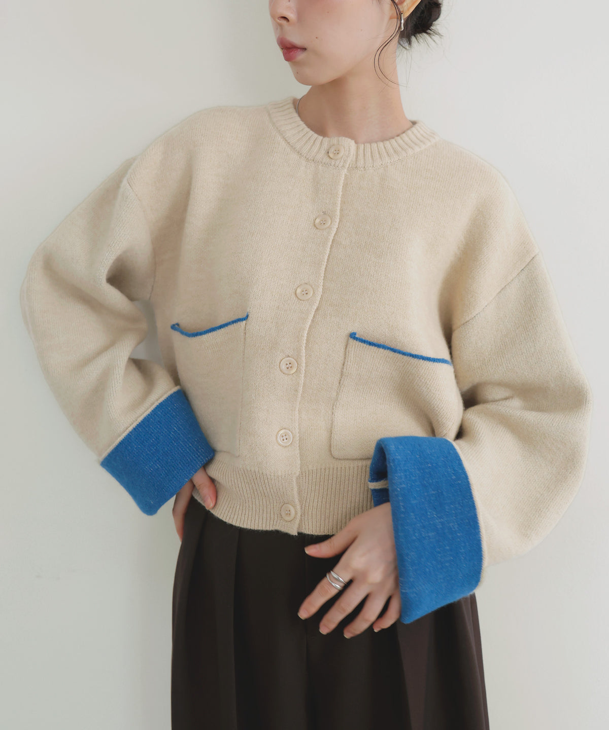 くすみブルー　レリアン　トップス shirt・blouse – LIAN
