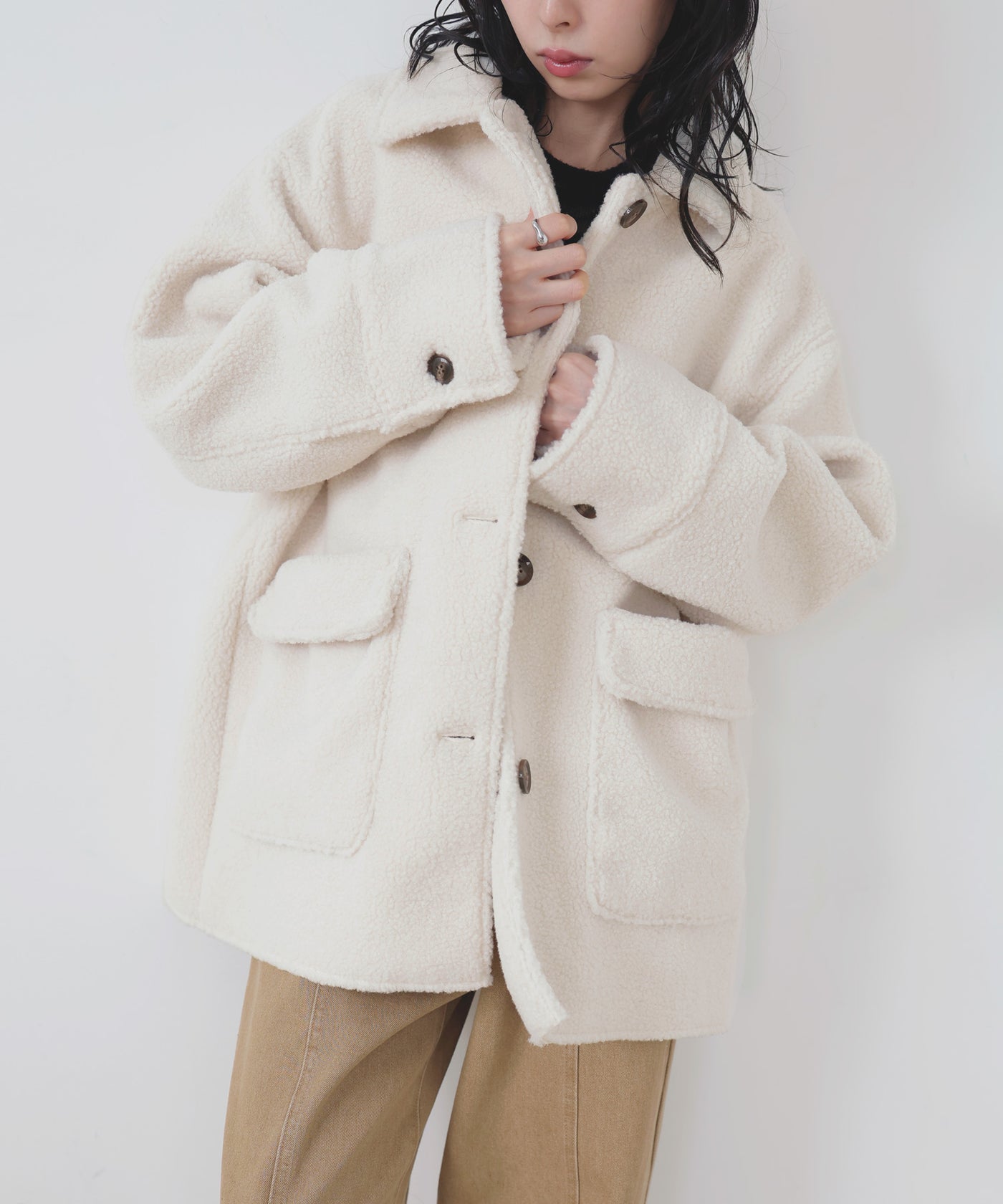 epine sheep mouton coat エピヌシープムートンコート sheep mouton