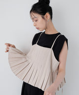 一部予約商品【セットアップ対応】プリーツビスチェキャミ
