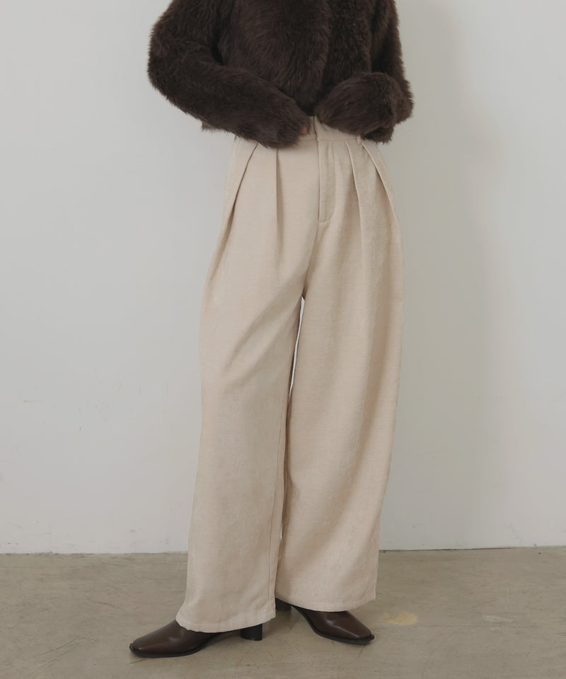 ベロアタックワイドパンツ
