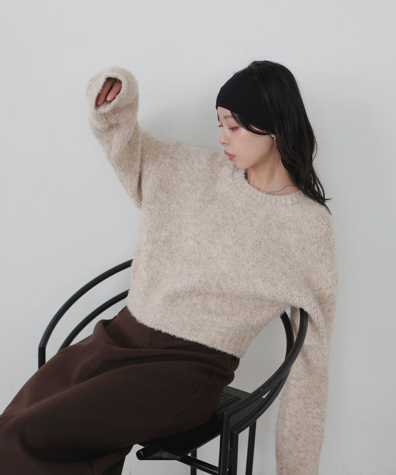 【10月下旬予約商品】　【ayu×LIAN】ボリュームミックスニット