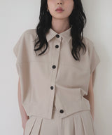 フレンチスリーブボックスシャツ