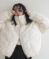 \ 8月22日発売 /【10月下旬予約商品】チェックファイバーショートダウン