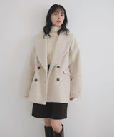 \\10月10日発売//ショールカラーカールシャギーコート