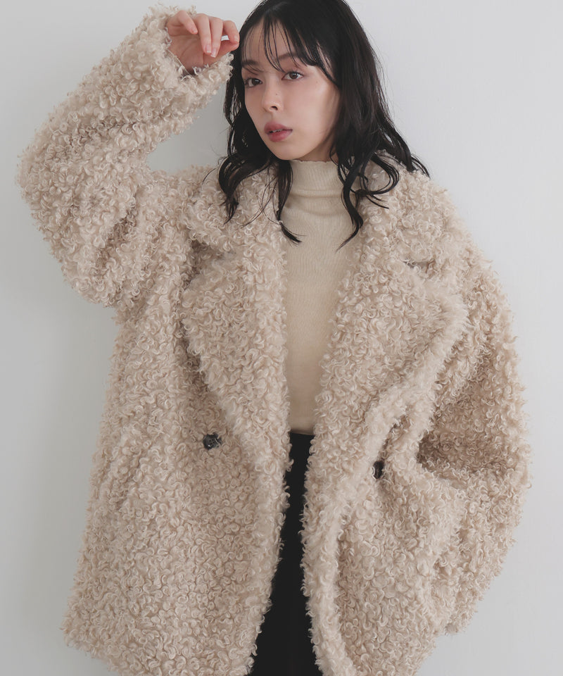 プードルファーテーラードコート