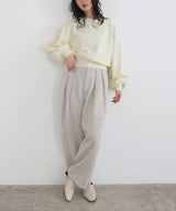 サマーツイードタックパンツ