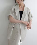 サマーツイードハーフジャケット