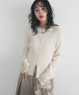 カフシアーバイカラーカーデ