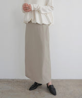 ウォッシャブルフェイクレザーナロースカート