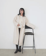 シャギーダブルロングコート