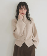 ボタンデザイン2WAYネックニット