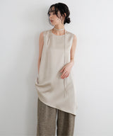 サテンアシメブラウス