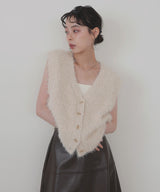 【8月下旬予約商品】フェザーＶネックニット