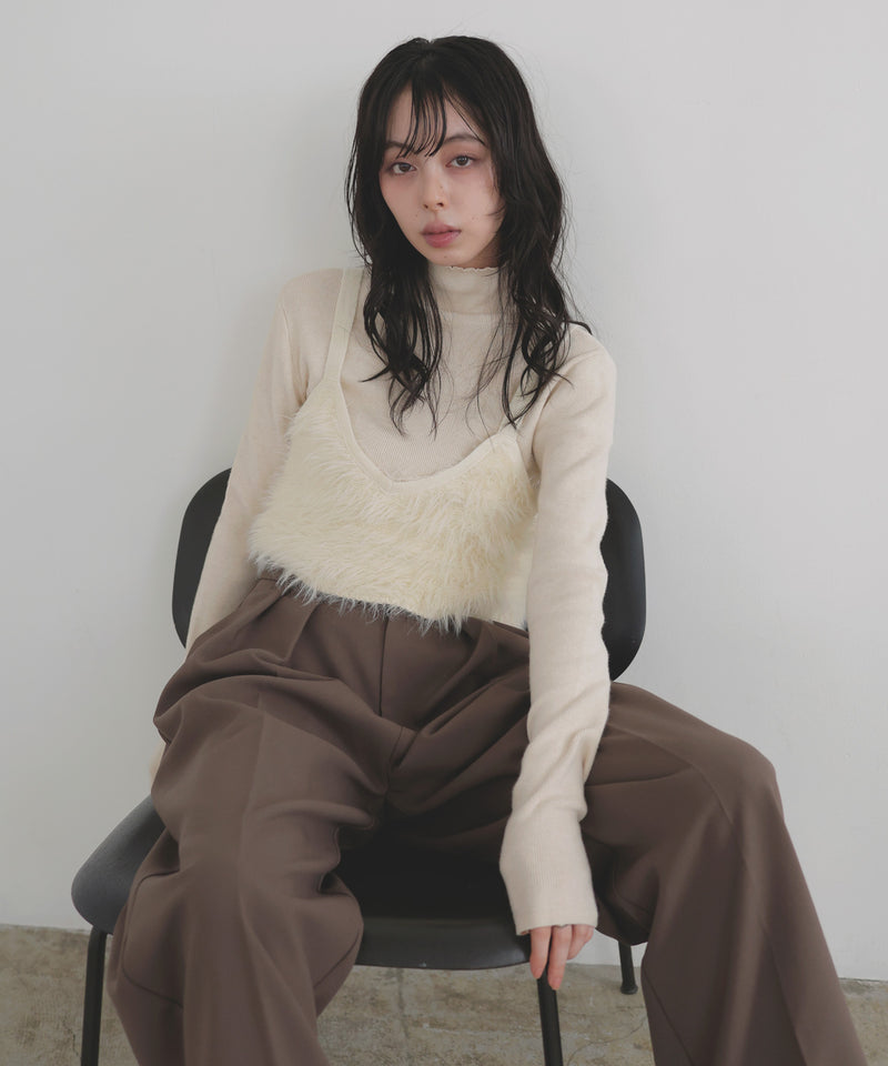 フェザーキャミビスチェ